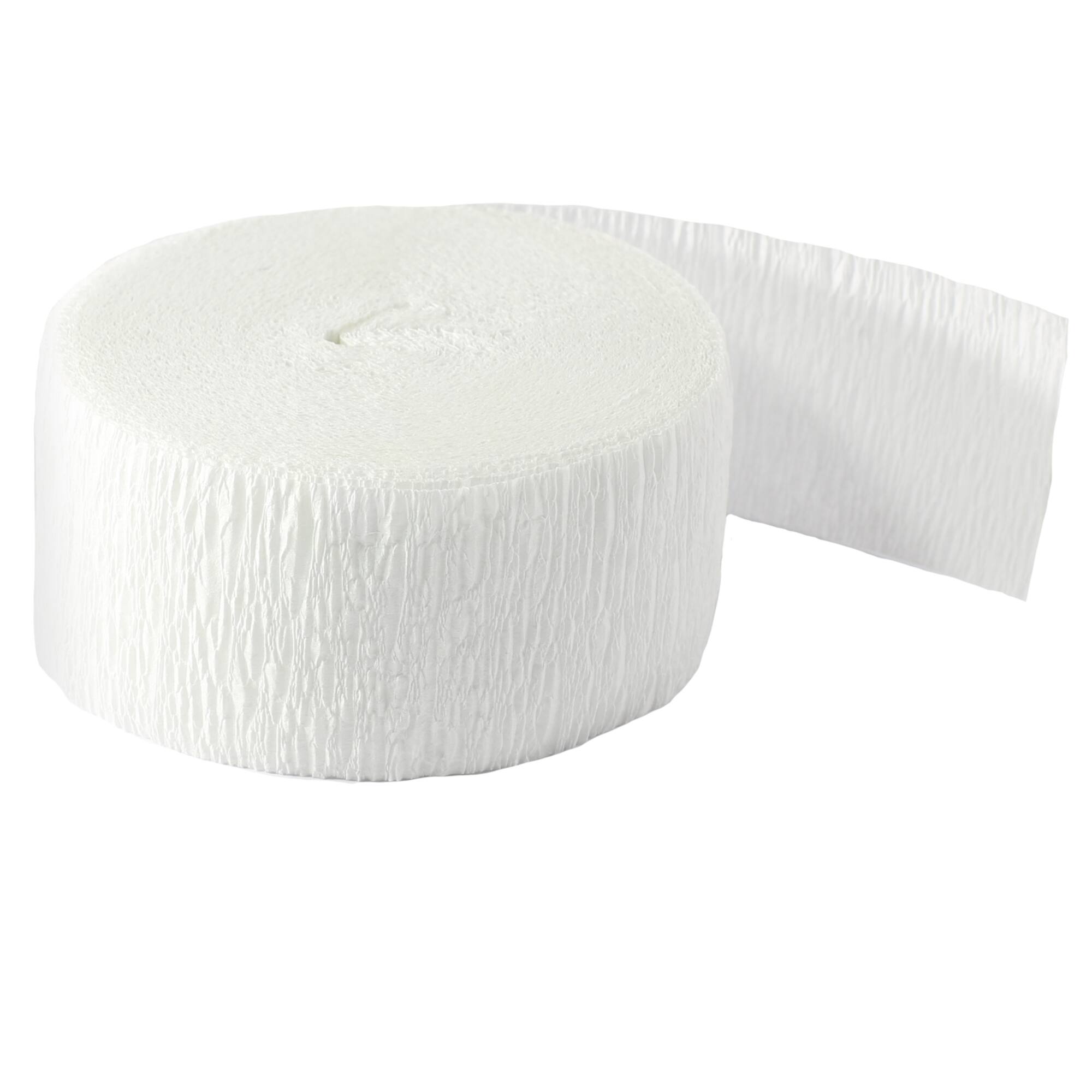 48 Pack: 81ft. White Crepe Streamer by Celebrate It™